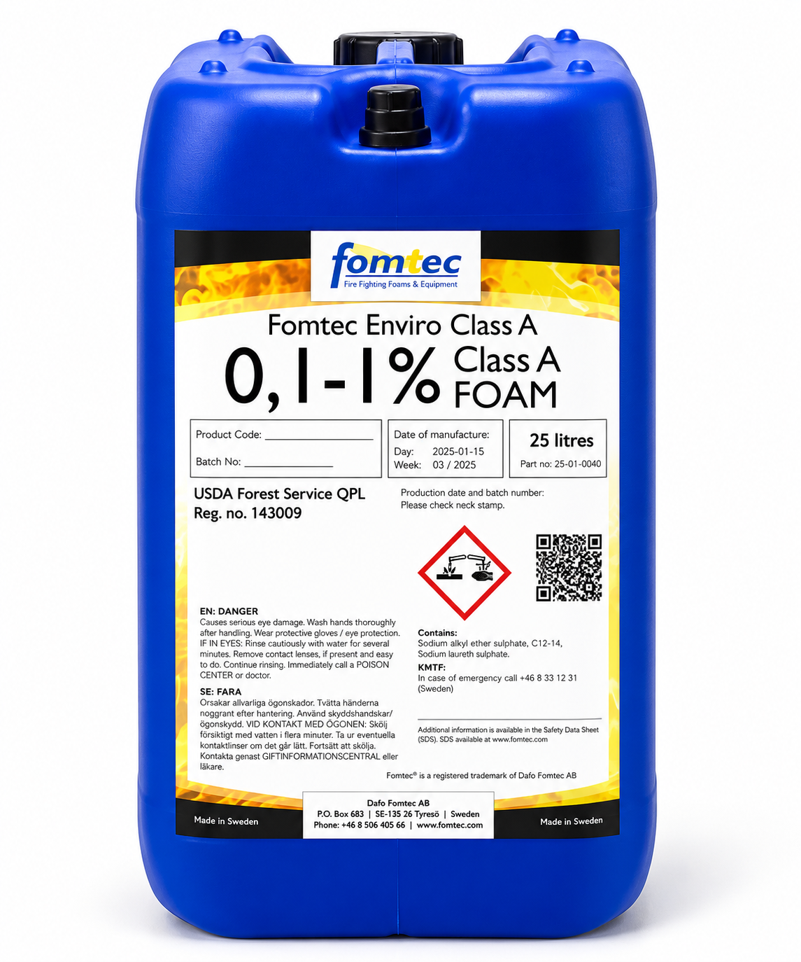 Fomtec Enviro Class A Super 25L