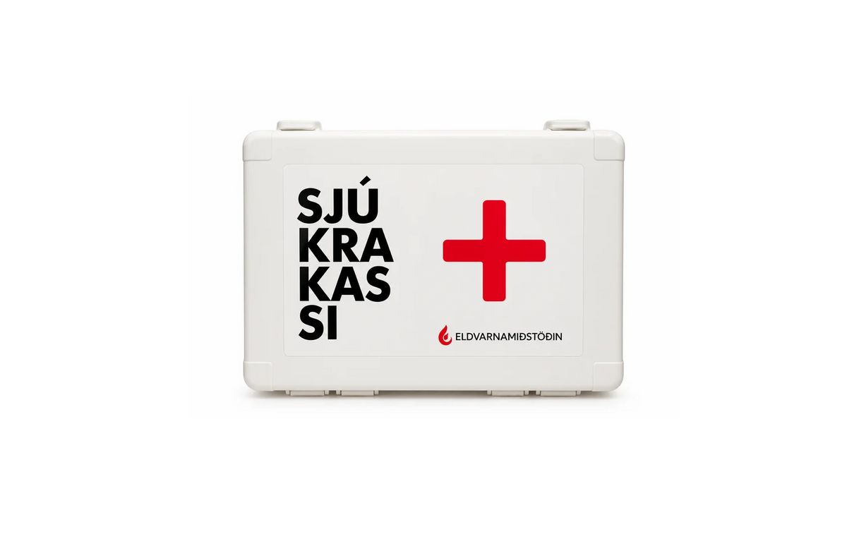 Sjúkrakassi hvítur m/veggf. Spencer