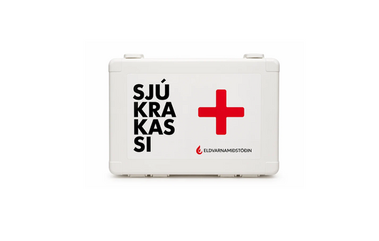 Sjúkrakassi hvítur m/veggf. Spencer