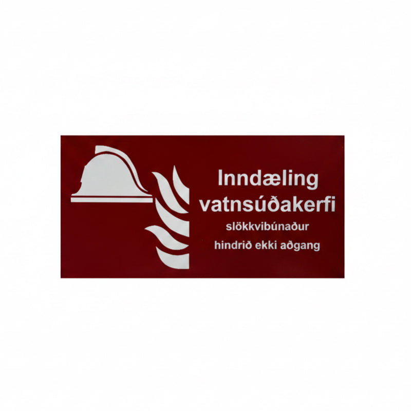 Inndæling vatnsúðakefi 300x150 ál