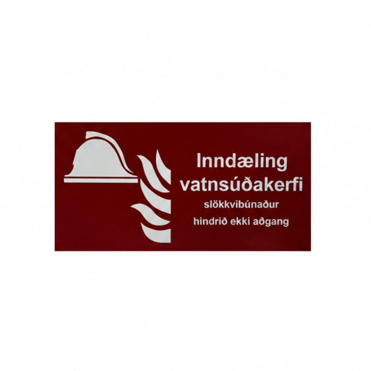Inndæling vatnsúðakefi 300x150 ál