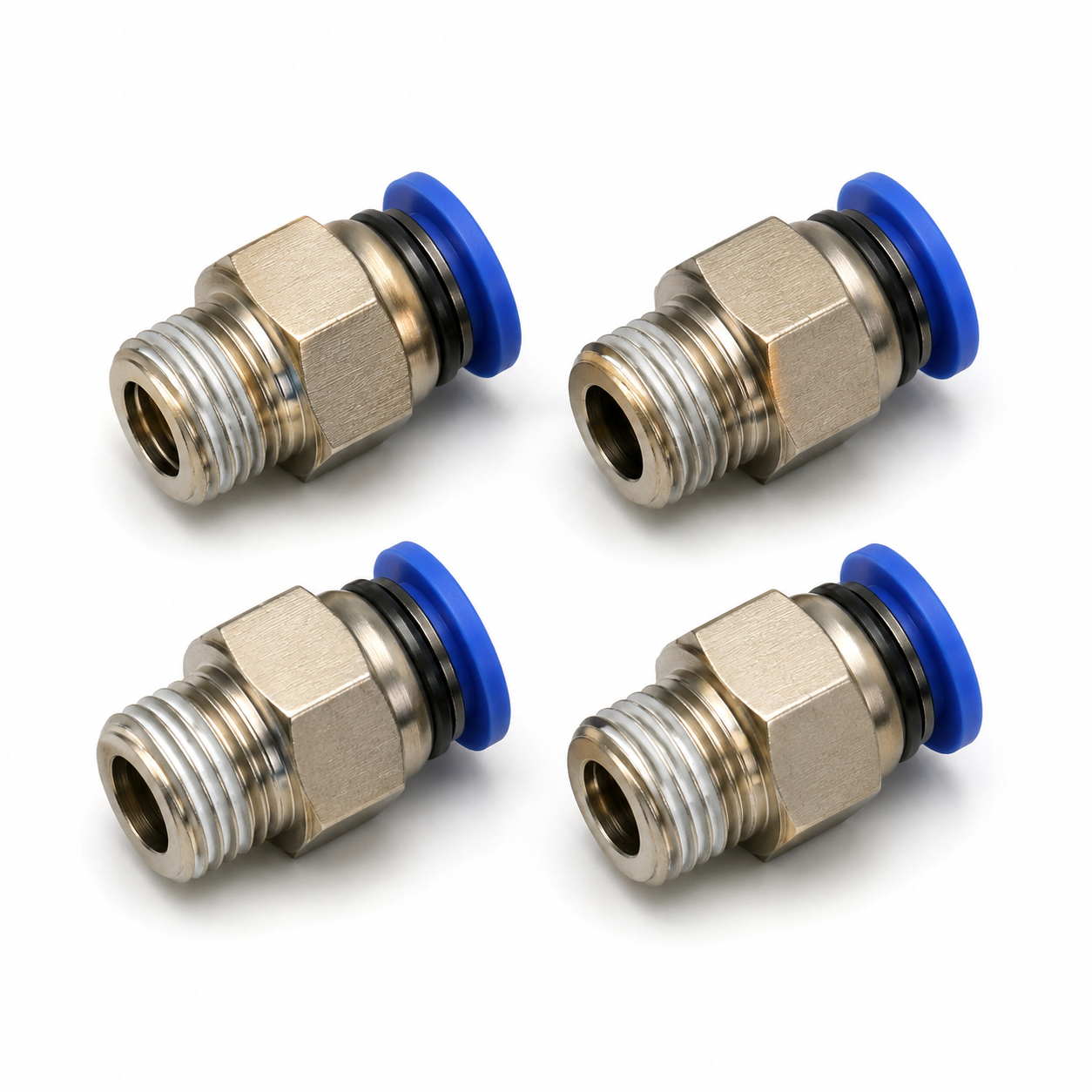 Samtengi 1/4" slanga 1/2" rör