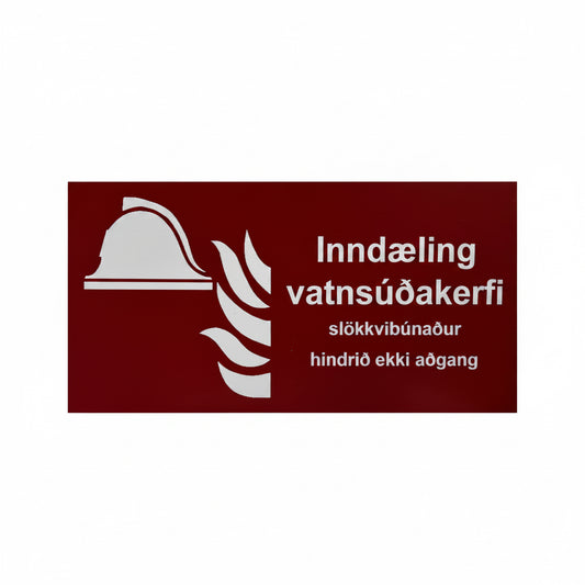 Inndæling vatnsúðakefi 200x400 ál