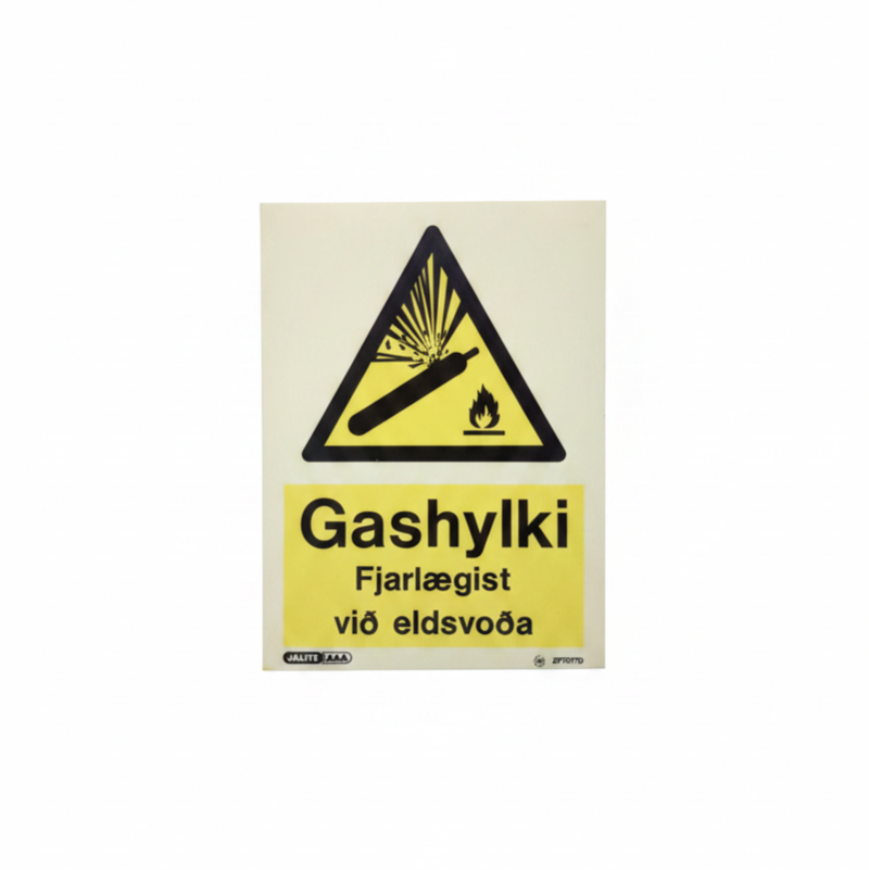 Miði Gashylki fjarl v/eldsv 15x20