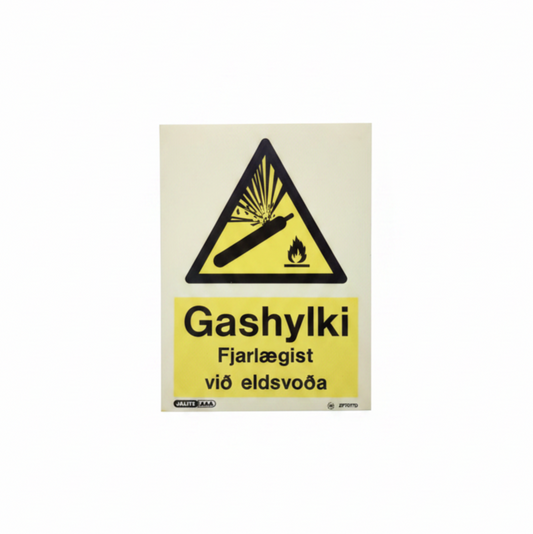 Miði Gashylki fjarl v/eldsv 15x20