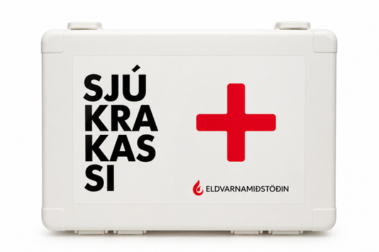 Sjúkrakassi hvítur m/veggf. Spencer